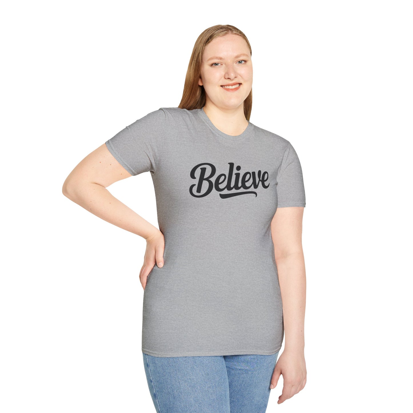 Believe T-Shirt – Inspirational Faith Shirt, Christian Motivational Tee, Positive Encouragement Apparel