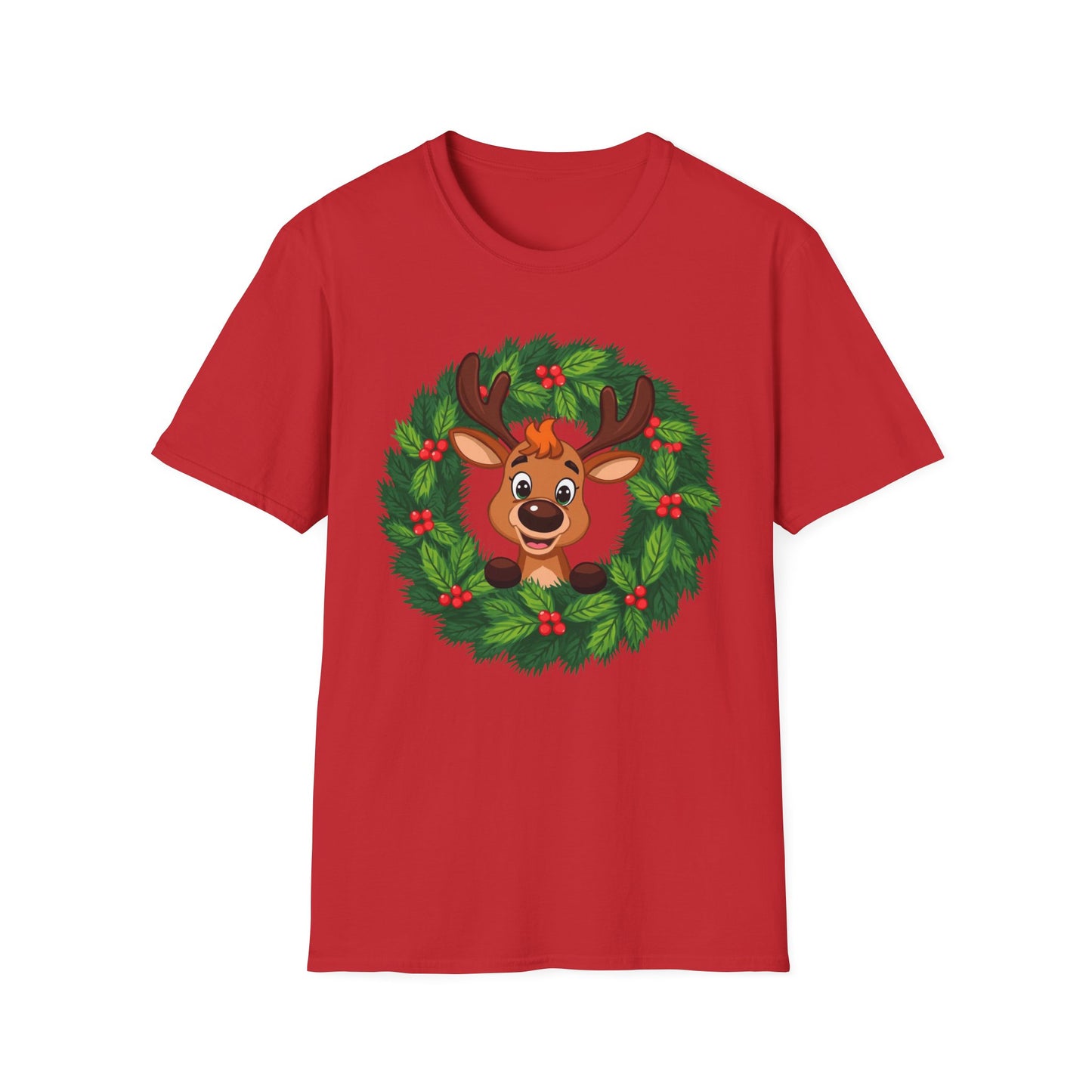 Reindeer in the Wreath Shirt, Family Christmas Shirts, Christmas T Shirt, Holiday Shirt, Cute Xmas Shirt for the family, Holiday Gift