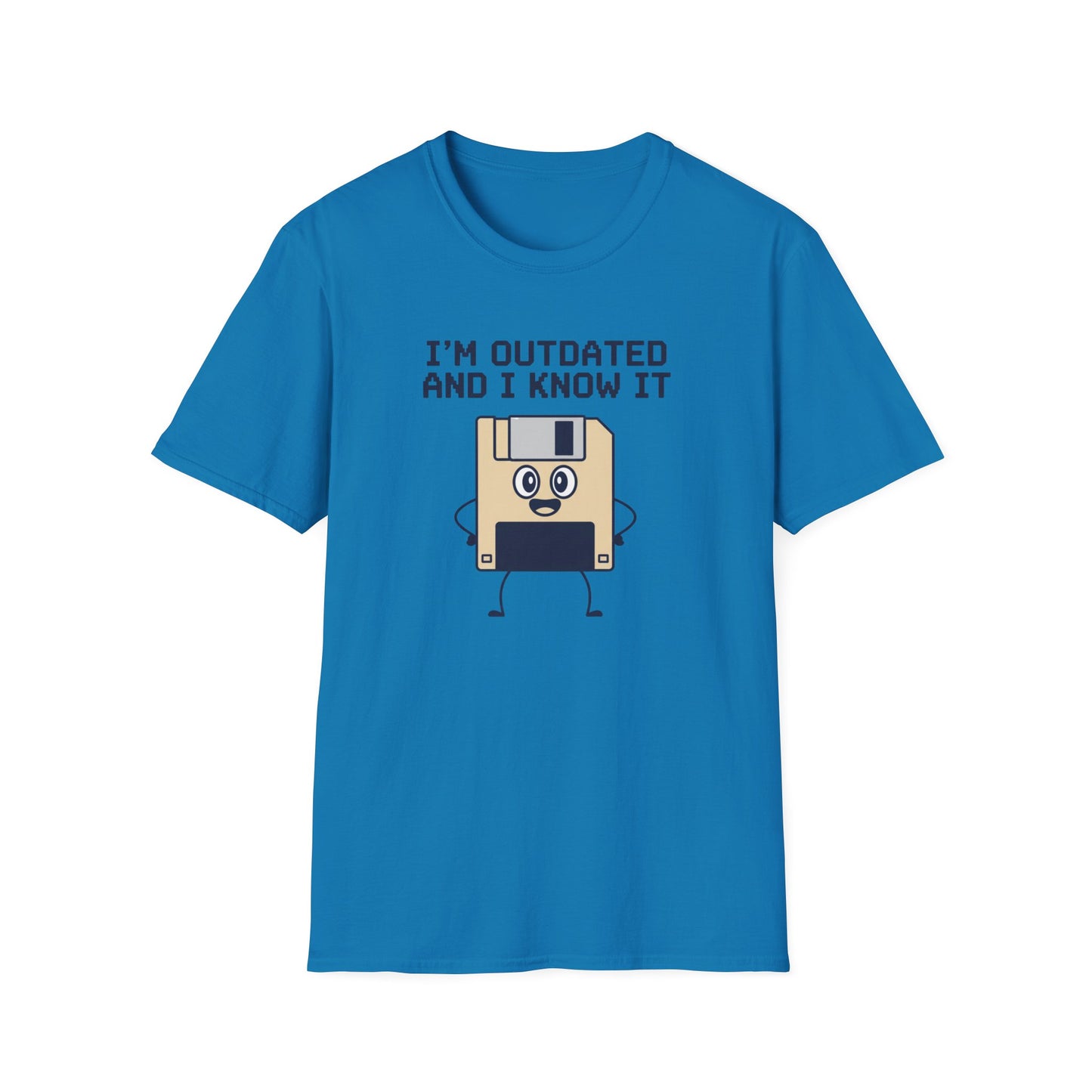 Funny Floppy Disk Shirt, Im Outdated and I Know It Tee, Retro Tech Shirt, Computer Nerd Gift, Geek Unisex T Shirt