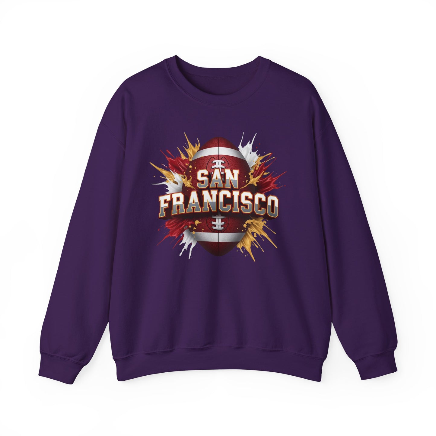San Francisco Football Sweatshirt, San Francisco Team Sweatshirt, Football Gift for San Fran Fans, Game Day Fan Apparel, Football Fan Gift