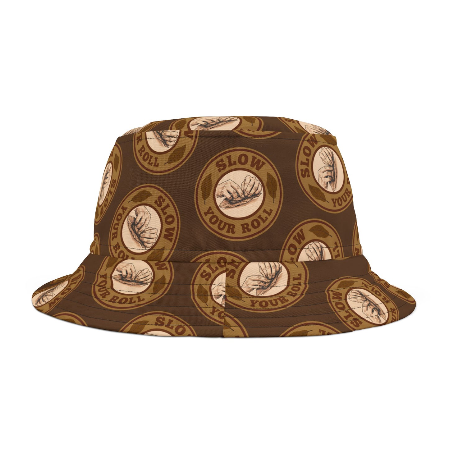 Slow Your Roll Cigar Bucket Hat, BBQ Pool Party Hat, Cigar lover Gift, Cigar Aficionado, Dad Gift, Bucket Hat, Cigar Smoker, Grandpa Gift