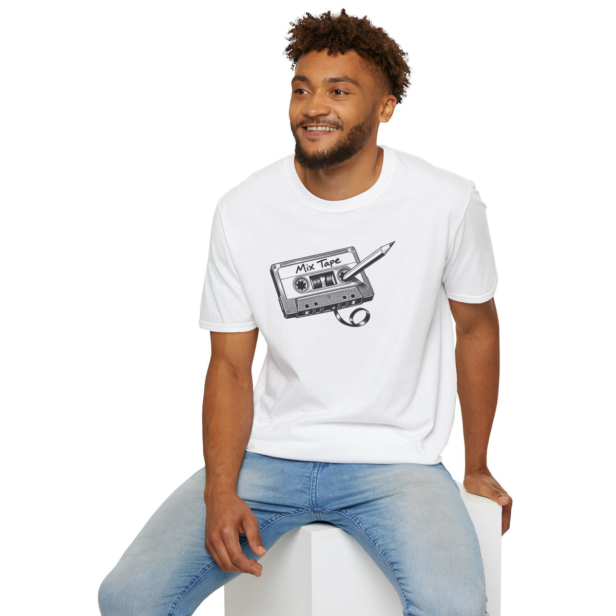 Retro Cassette Shirt, Vintage Music T-Shirt, Analog Audio Tee, Old School Music Lover Gift