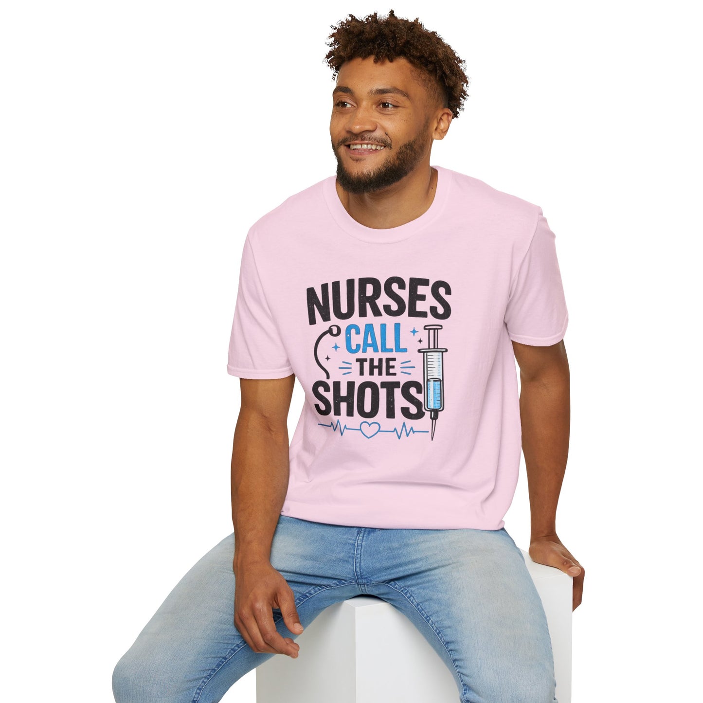 Nurses Call The Shots Shirt Funny Nurse Gift Medical Humor RN CNA Nursing Tee