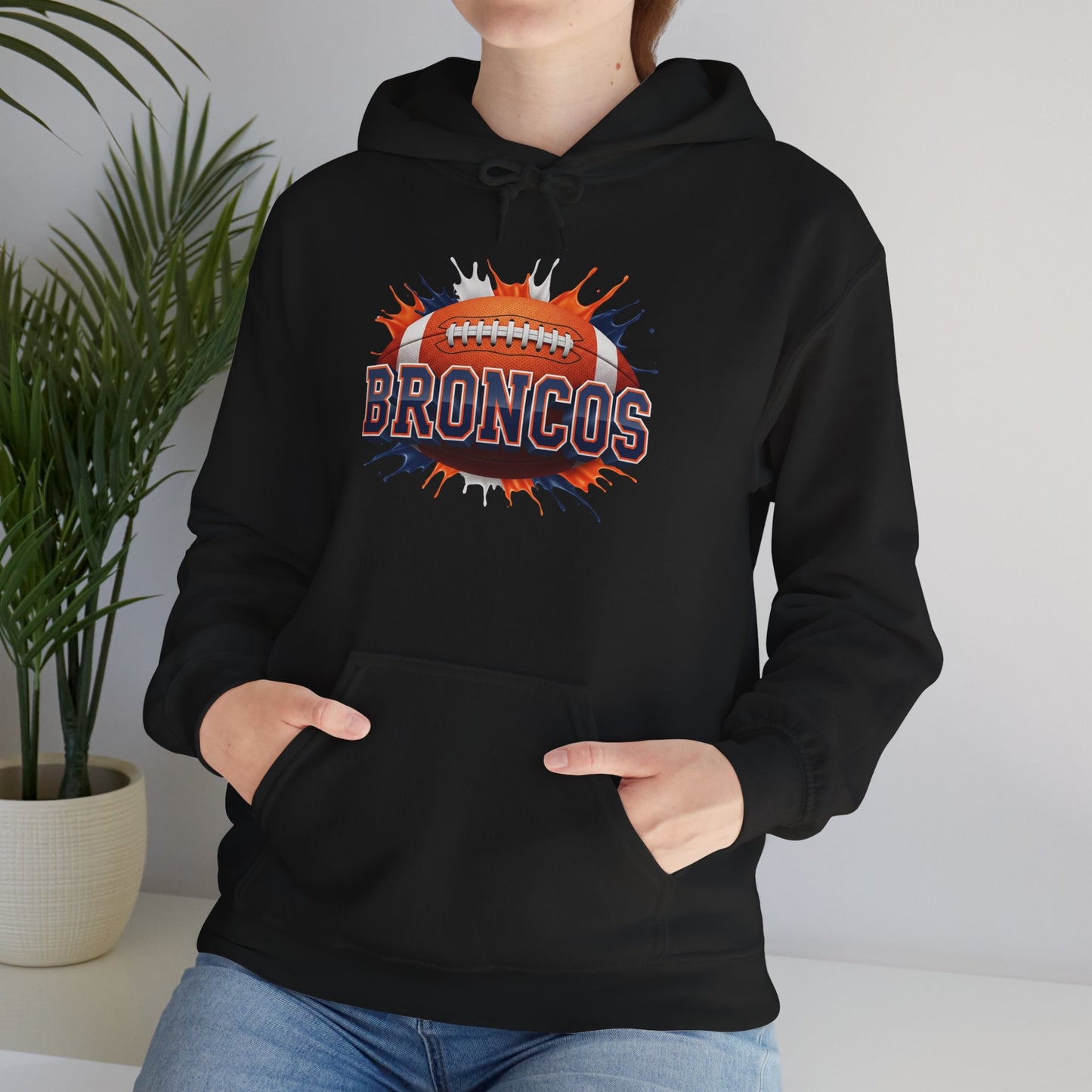 Denver Football Hoodie, Denver Team Hoodie, Football Gift for Denver Fans, Game Day Sports Fan Apparel, Football Fan Gift