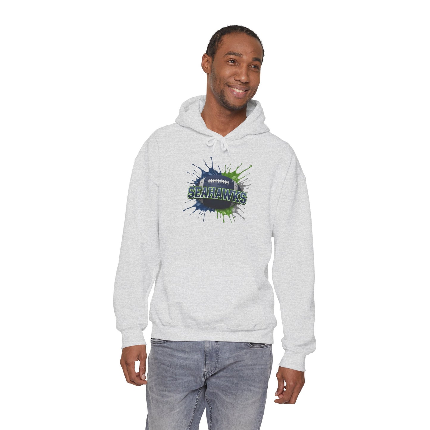 Seattle Football Hoodie, Seattle Team Hoodie, Football Gift for Seattle Fans, Game Day Sports Fan Apparel, Football Fan Gift