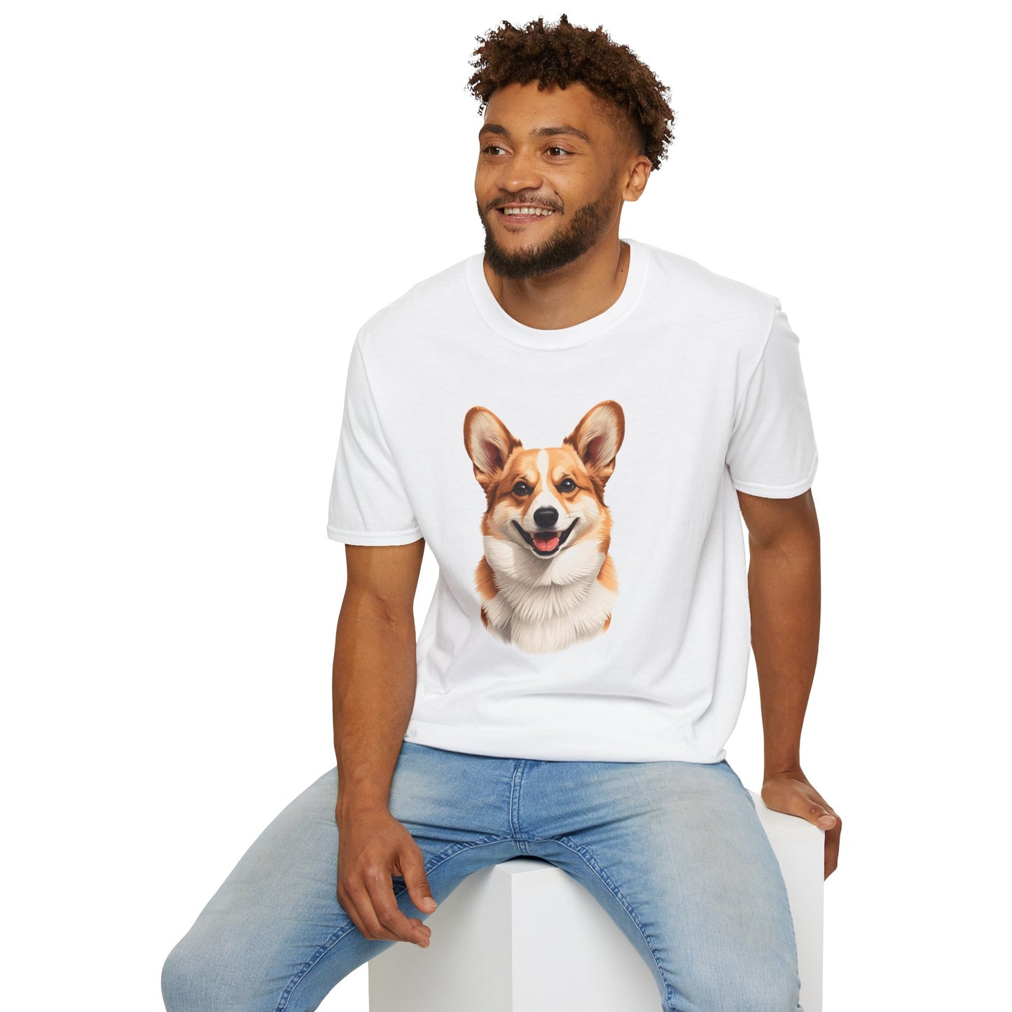 Corgi Dog Portrait Shirt – Corgi Dog Lover Gift, Cute Dog Mom Tee, Dog Dad Shirt, Pet Breed Apparel