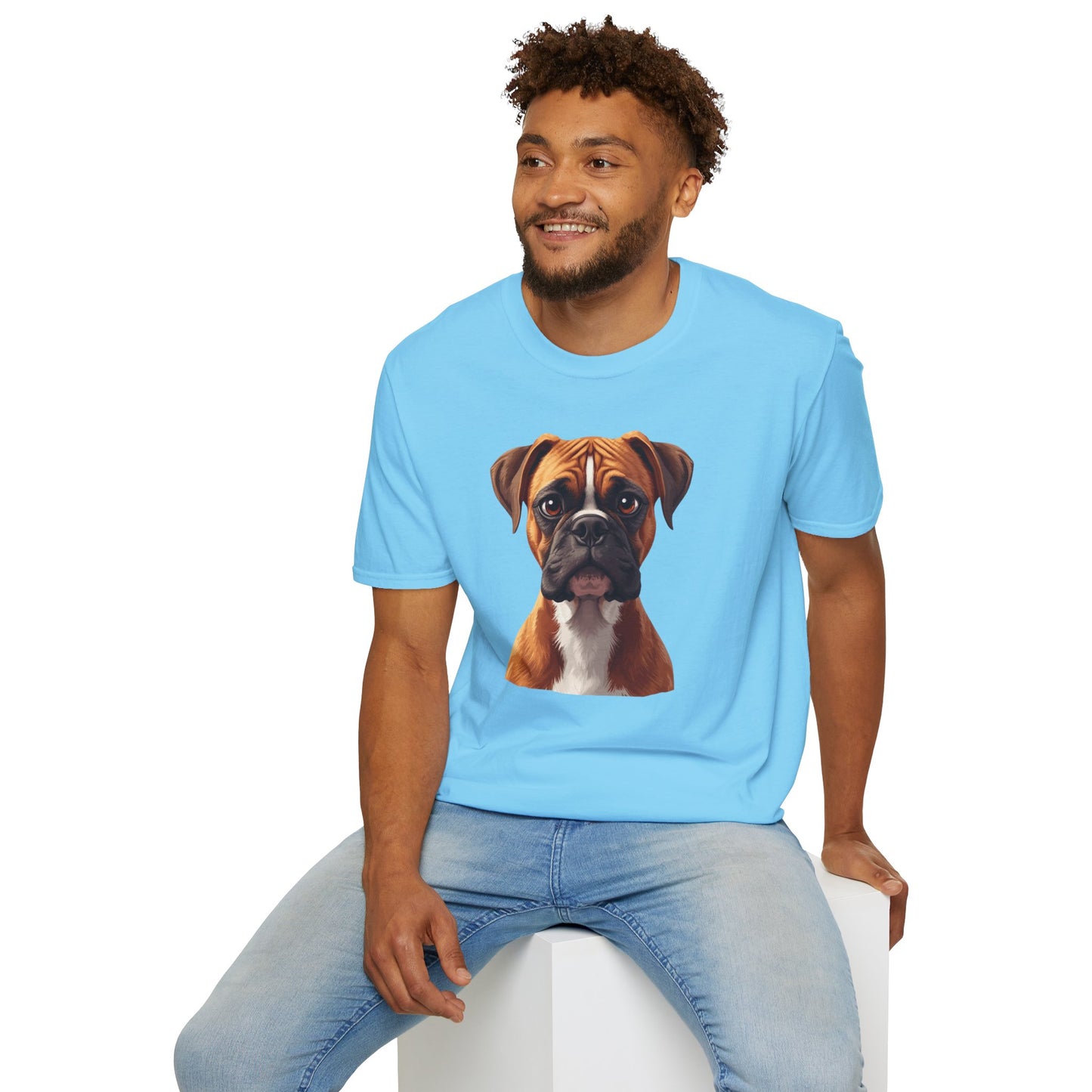 Boxer Dog Portrait Shirt – Boxer Dog Lover Gift, Cute Dog Mom Tee, Dog Dad Shirt, Pet Breed Apparel