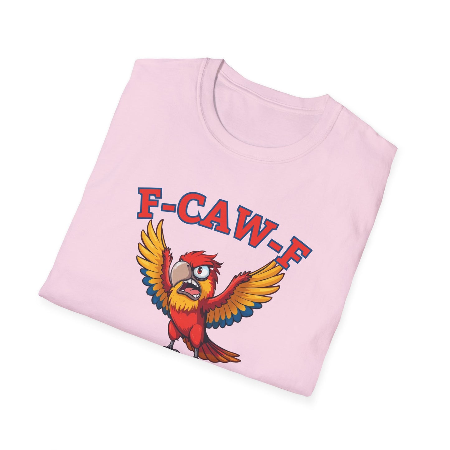 Funny F-CAW-F Macaw Parrot T-Shirt, Parrot Lover Shirt, Macaw Tee, Humorous Top, Macaw Parrot Apparel, Gift for him, Gift for her