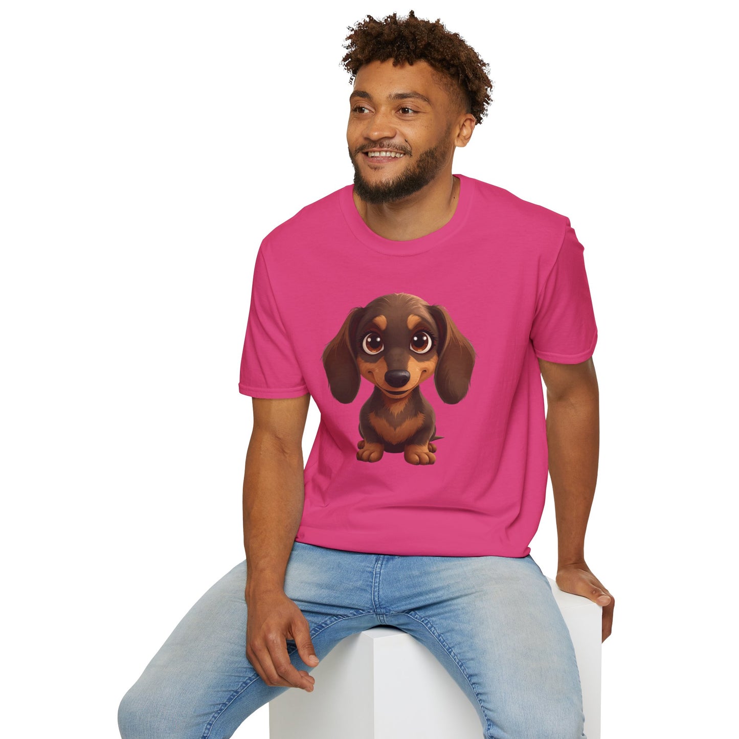 Dachshund Dog Portrait Shirt – Wiener Dog Lover Gift, Cute Dog Mom Tee, Dog Dad Shirt, Pet Breed Apparel