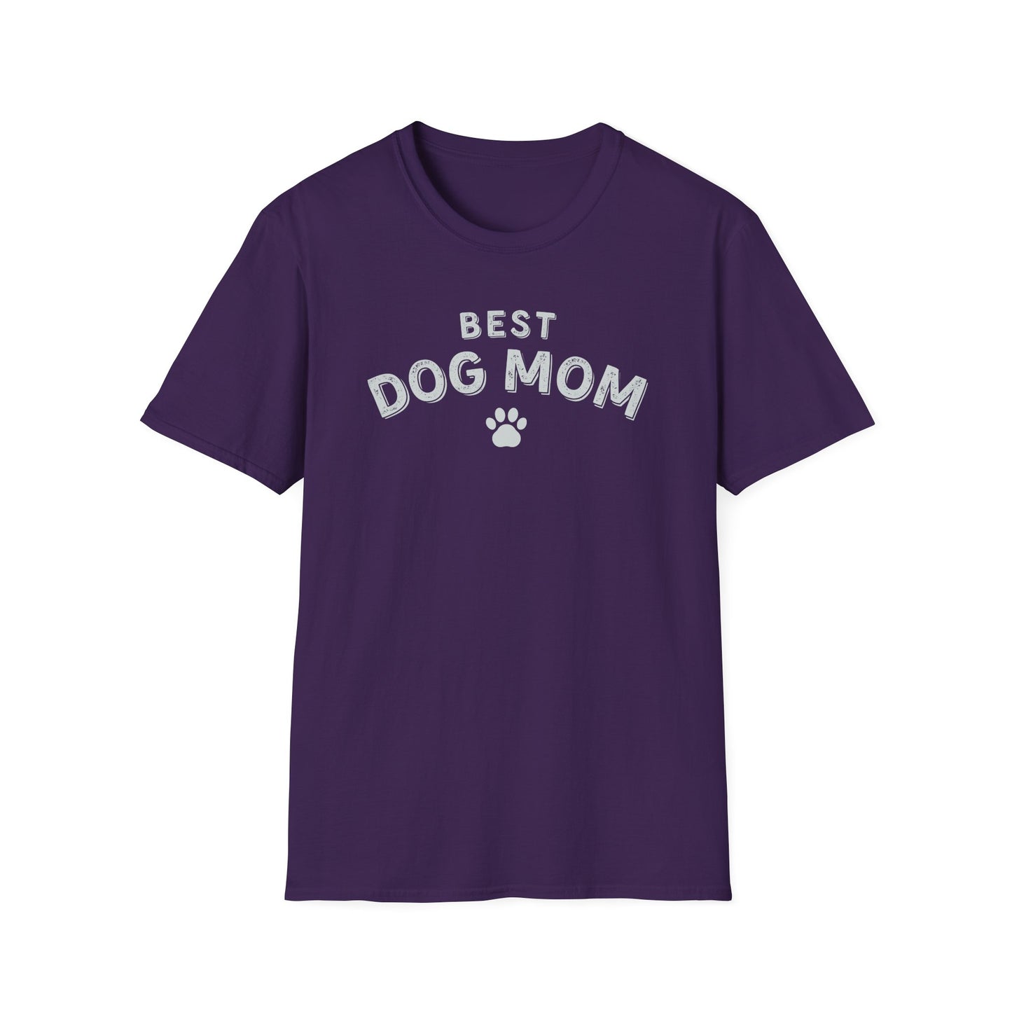 Best Dog Mom T-Shirt – Cute Dog Lover Shirt with Paw Print, Funny Pet Mom Gift Tee