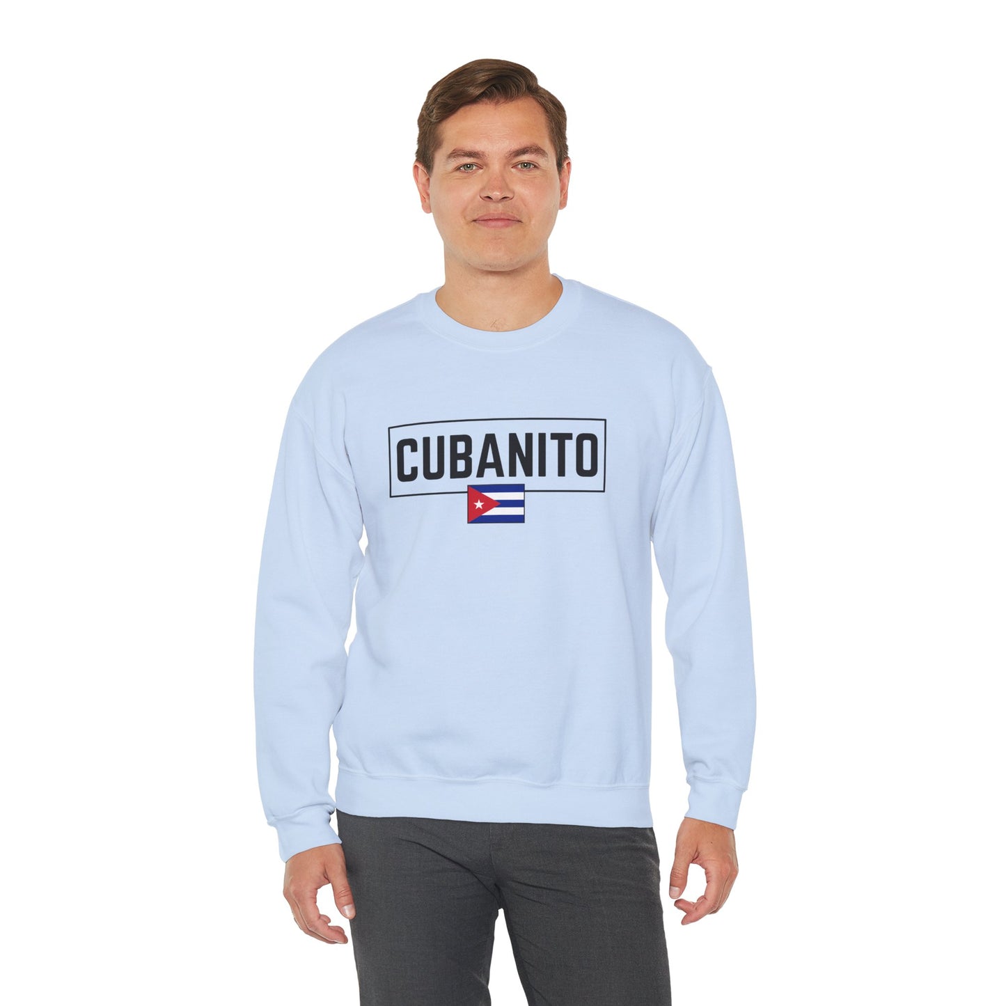 CUBANITO Sweatshirt – Cuban Flag Sweatshirt for Men, Latino Pride Sweatshirt, Cuba Heritage Top, Cuban Culture Graphic Sweatshirt