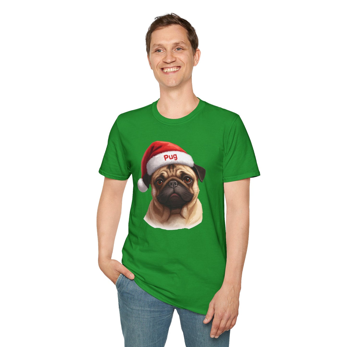 Pug Dog Portrait Shirt – Pug Dog Lover Gift, Cute Dog Mom Tee, Dog Dad Shirt, Pet Breed Apparel