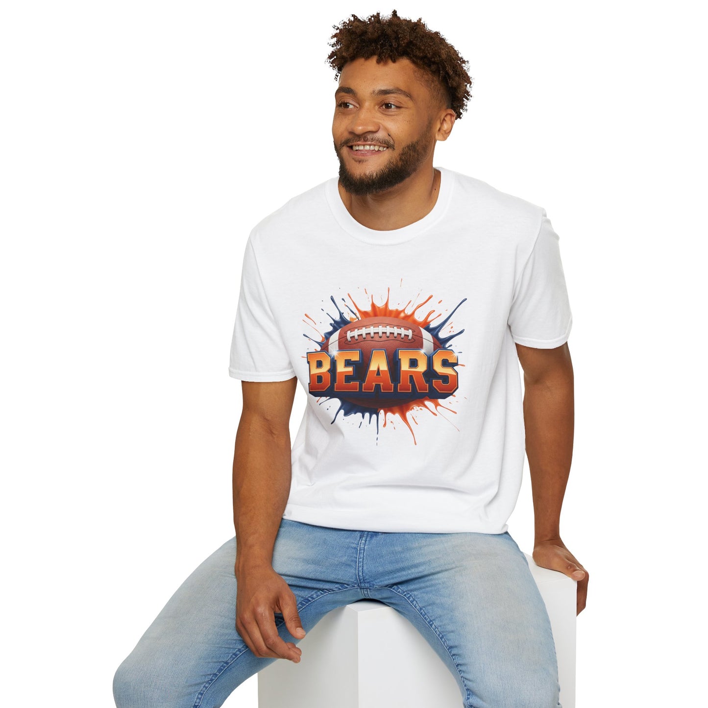 Chicago Football Unisex T-Shirt, Chicago Team Tee, Football Gift for Chicago Fans, Game Day Shirt, Sports Fan Apparel, Football Tee
