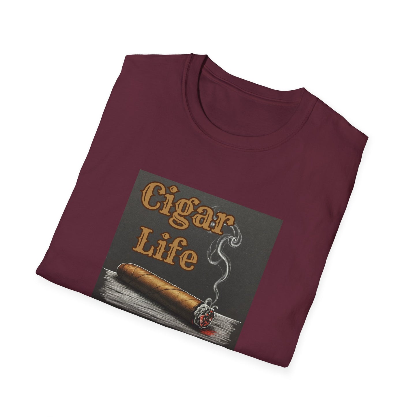Cigar Life Unisex T-Shirt, BBQ Pool Party Shirt, Fathers Day Gift, Relaxation Leisure, Cigar lover Gift, Grandpa Gift