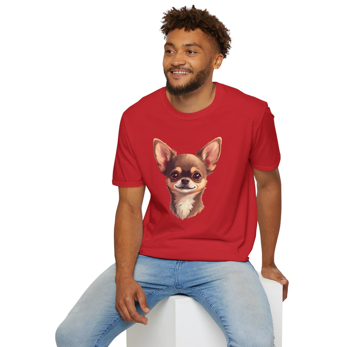 Chihuahua Dog Portrait Shirt – Chihuahua Dog Lover Gift, Cute Dog Mom Tee, Dog Dad Shirt, Pet Breed Apparel