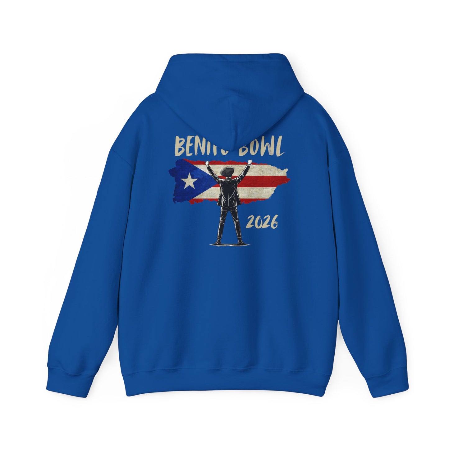 Benito Bowl PR Flag 2026 Hoodie, Benito Bowl XL, Football Fan Gift, Puerto Rico Boricua Heritage Culture Pride Hoodie