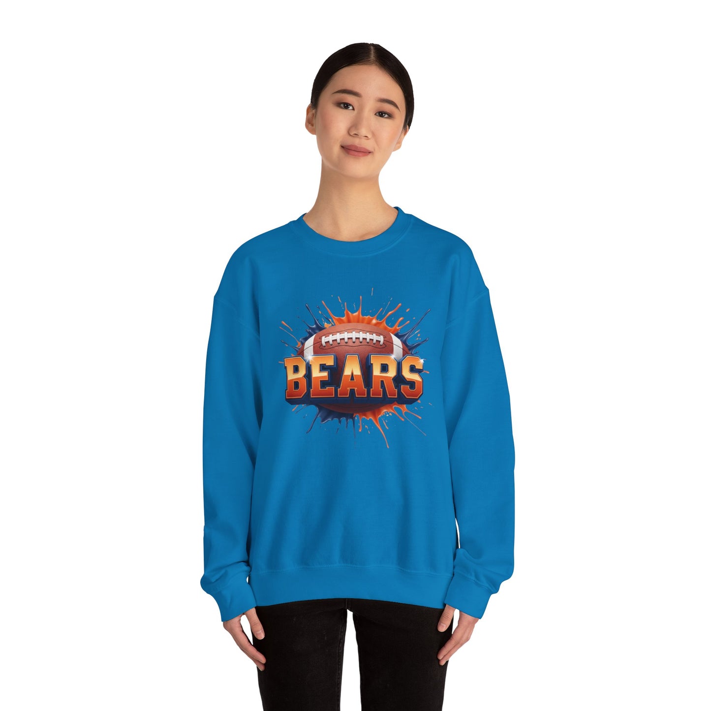 Chicago Football Sweatshirt, Chicago Team Sweatshirt, Football Gift for Chicago Fans, Game Day Sports Fan Football Apparel