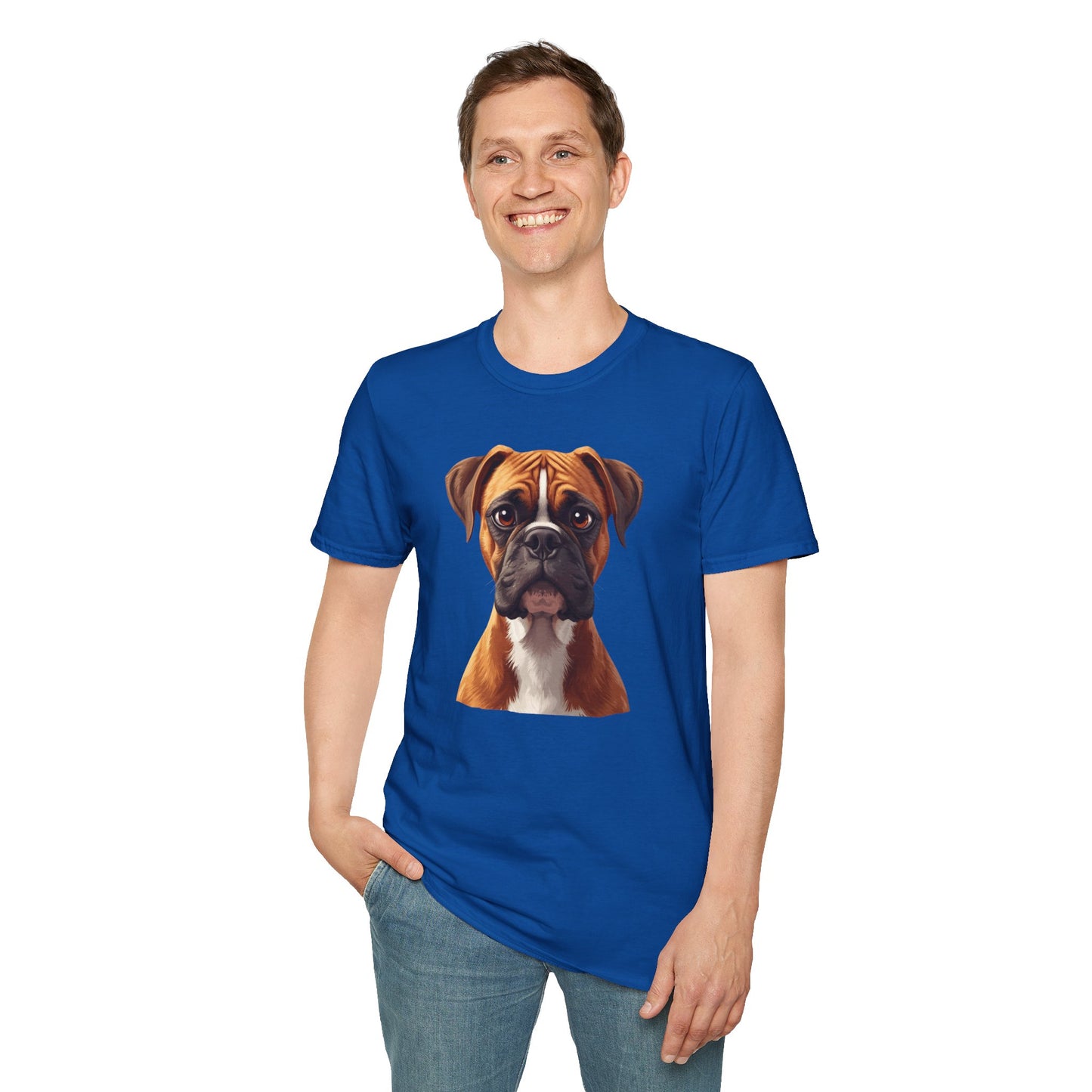 Boxer Dog Portrait Shirt – Boxer Dog Lover Gift, Cute Dog Mom Tee, Dog Dad Shirt, Pet Breed Apparel