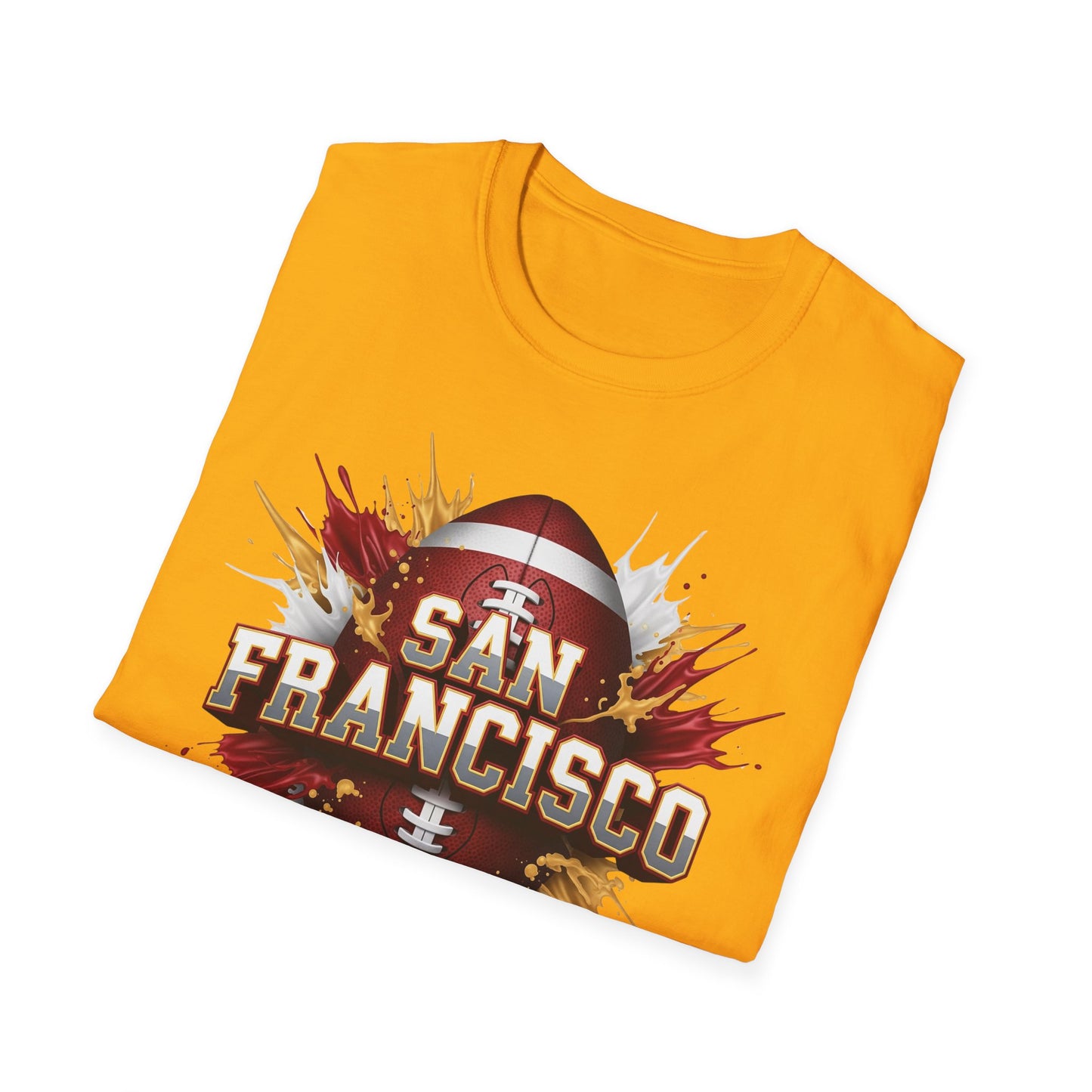 San Francisco Football Unisex T-Shirt, San Francisco Team Tee, Football Gift for San Francisco Fans, Game Day Shirt, Sports Fan Apparel