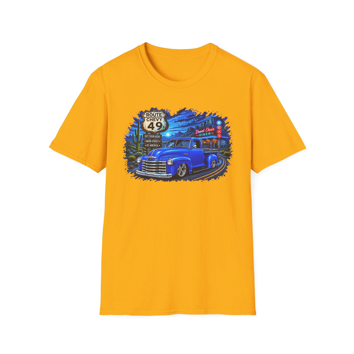 Classic Pickup Truck Shirt, Vintage Truck T-Shirt, Desert Highway Tee, Retro Diner Car Lover Gift