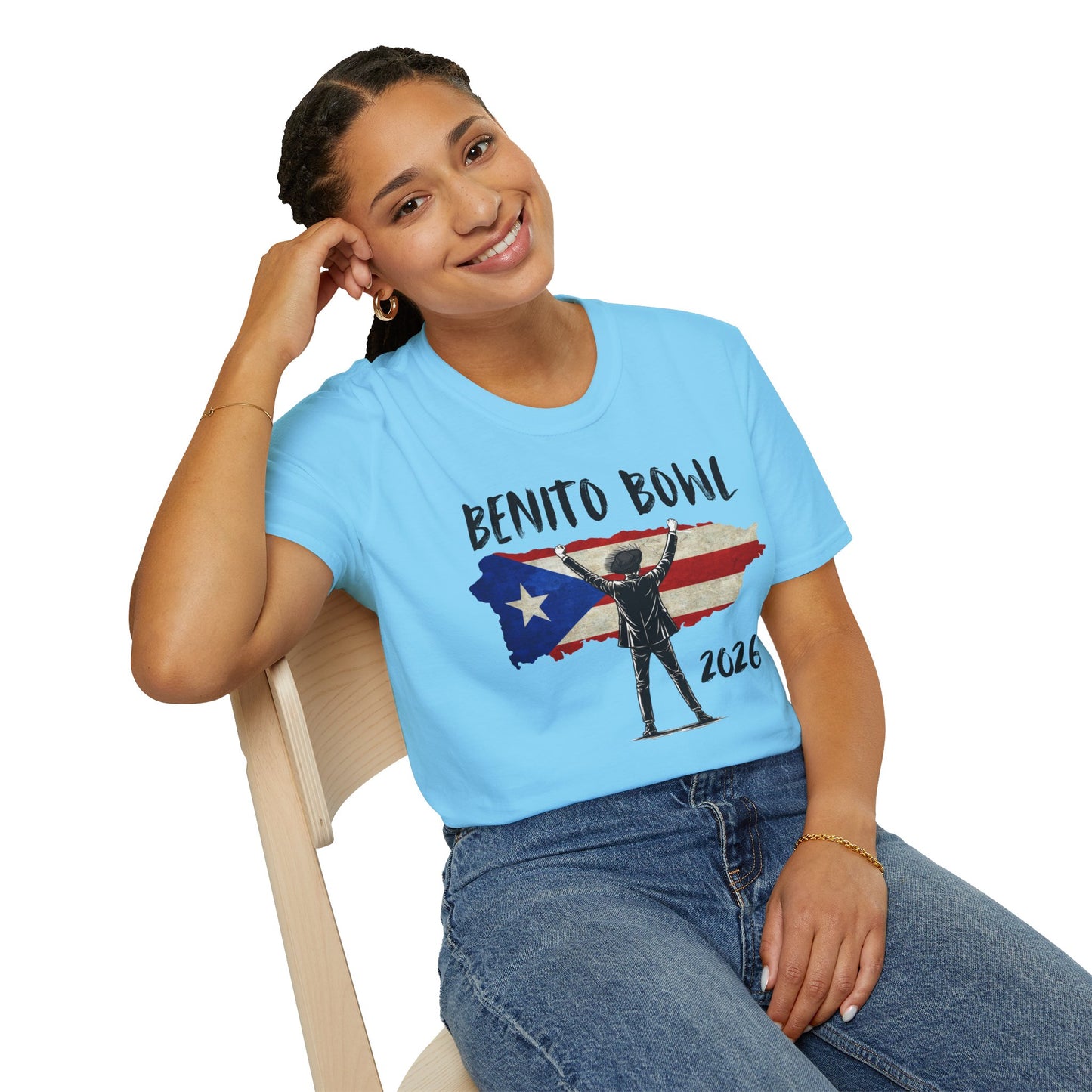 Benito Bowl 2026 PR Flag, Benito Bowl T-Shirt, Football Fan Gift, Puerto Rico Boricua Heritage Culture Pride Tee