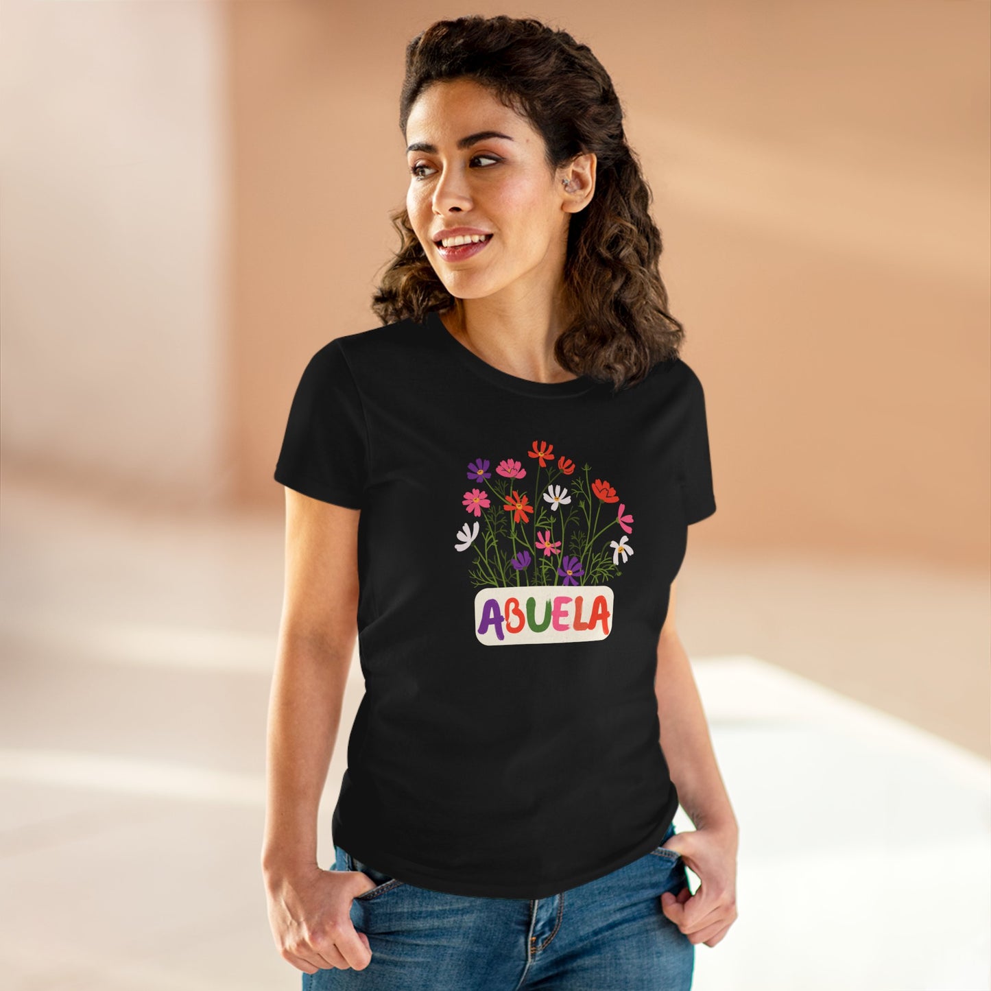Abuela con Flores Shirt, Gift for Grandma, Gift for Abuela, Mothers Day Gift, Dia de las madres regalo, Abuela Gifts, Gift for Mom