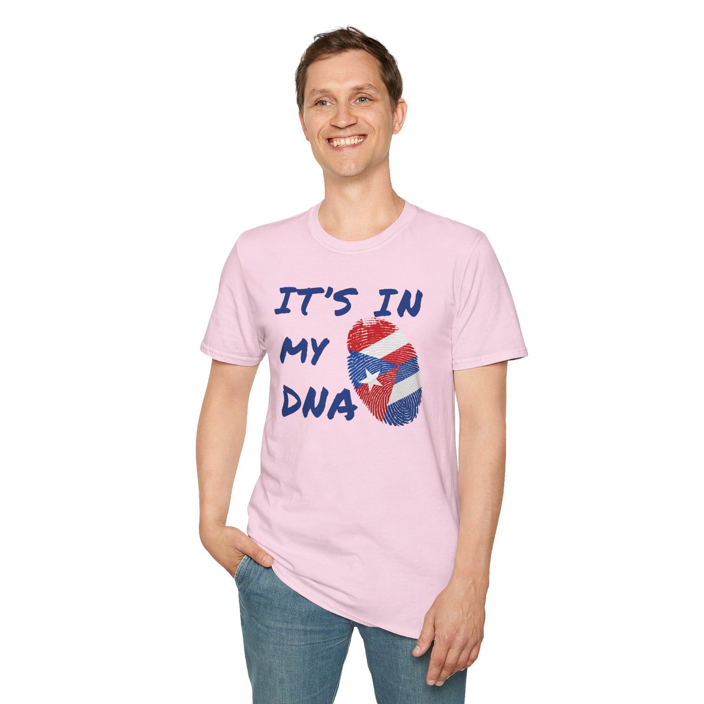 It's In My DNA Cuba-Rican Pride T-Shirt, Graphic Tee for Hispanic Heritage, Cuban - Puerto Rican Heritage, Cuba - Boriqua Pride Tee Gift