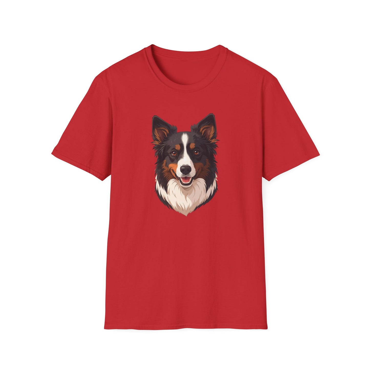 Border Collie Dog Portrait Shirt – Border Collie Dog Lover Gift, Cute Dog Mom Tee, Dog Dad Shirt, Pet Breed Apparel