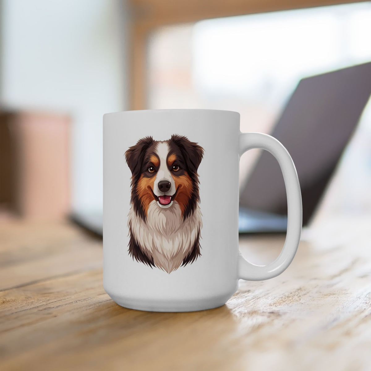 Australian Shepherd Coffee Mug, Aussie Dog Mug, Dog Lover Mug, Pet Parent Gift, Aussie Mom Dad Cup 11oz or 15oz, Dog Lover Gift