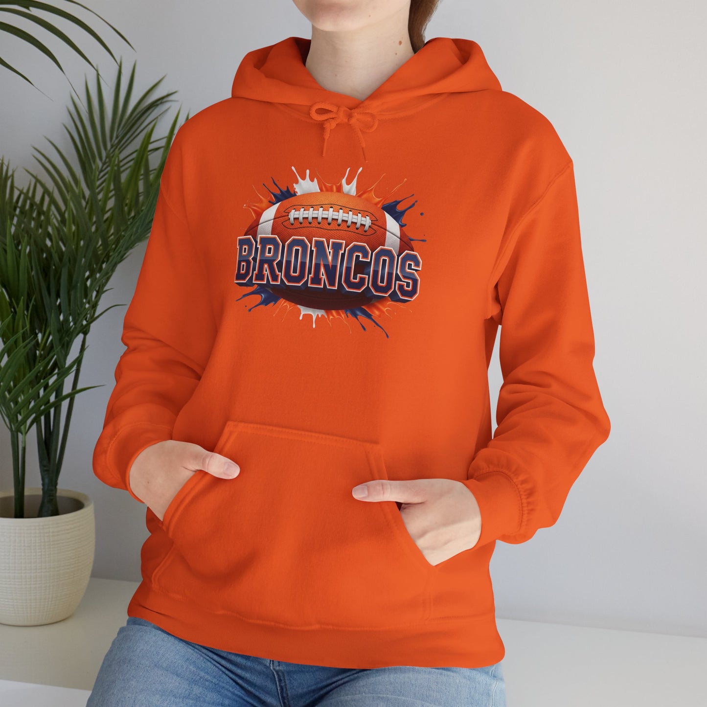 Denver Football Hoodie, Denver Team Hoodie, Football Gift for Denver Fans, Game Day Sports Fan Apparel, Football Fan Gift