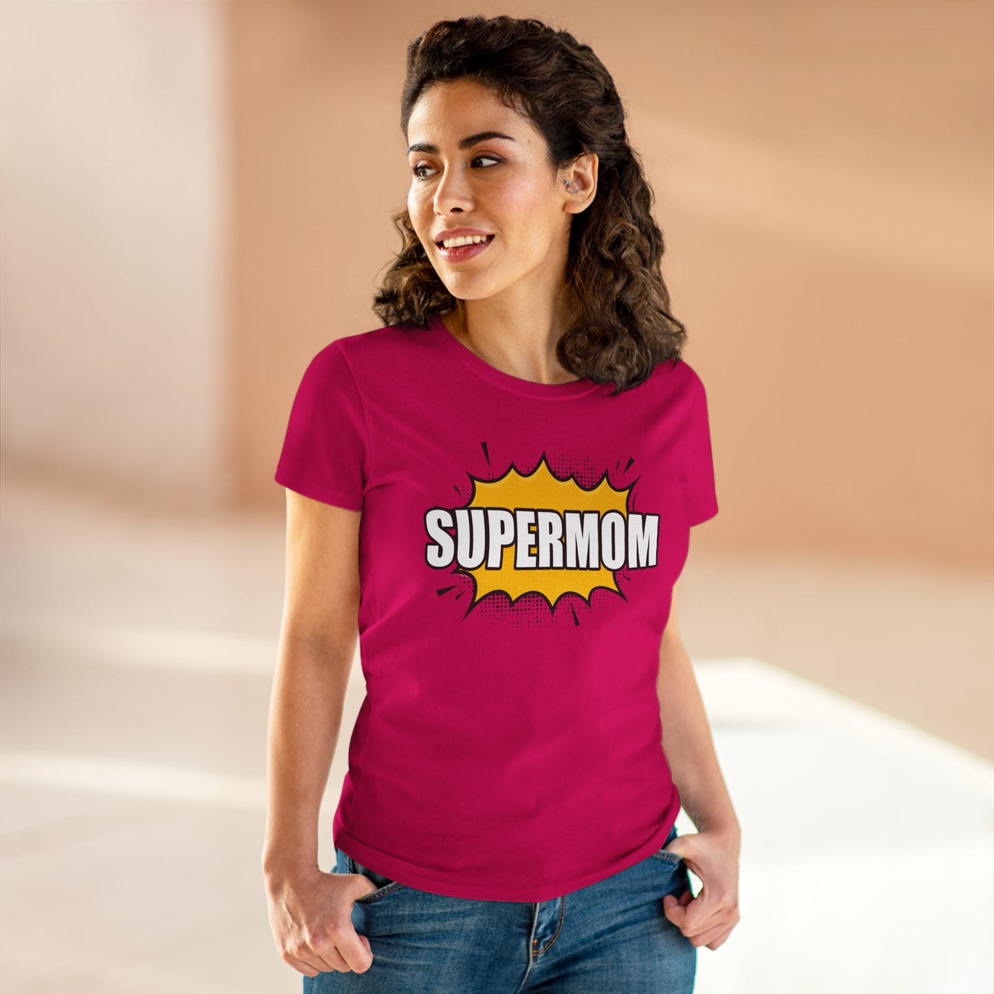 Supermom T-Shirt, Gift for Mom, Cute Summer Top, Mother's Day Gift, Family Gatherings, Casual Wear, Mom's Birthday, Supermom
