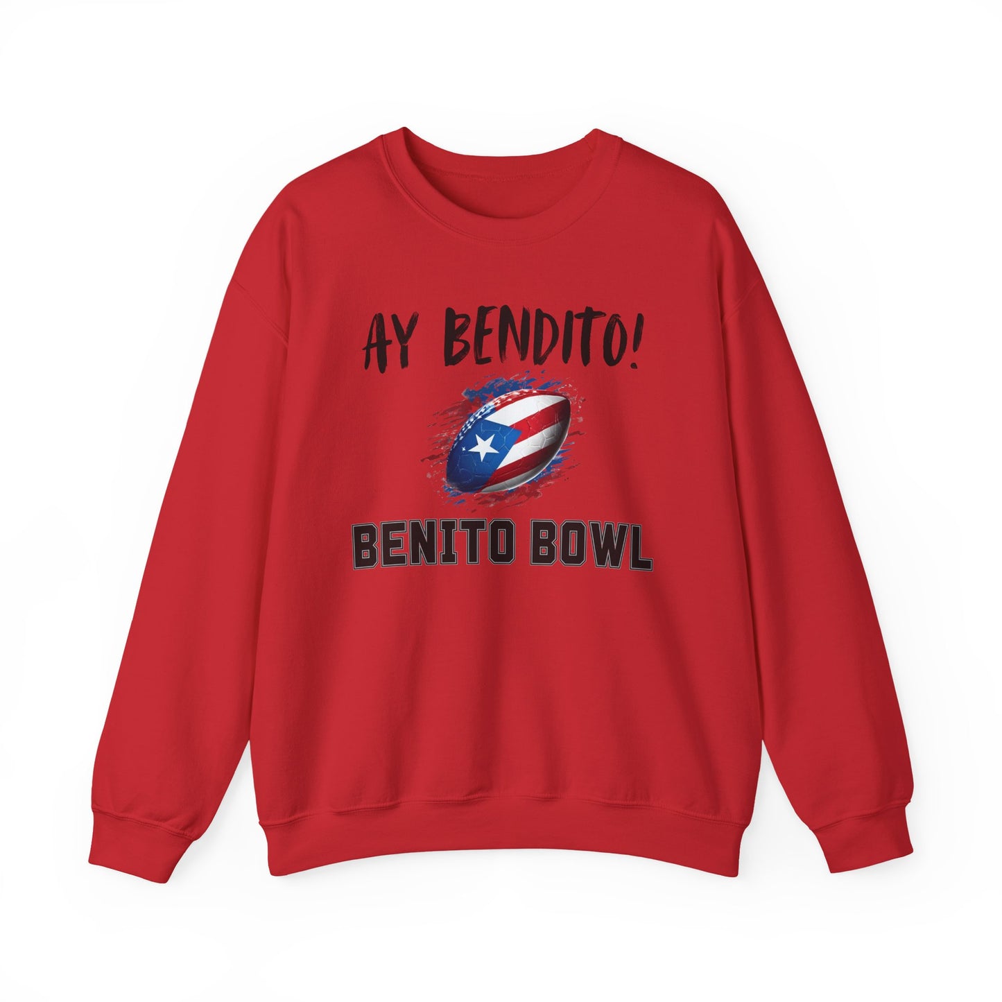 Ay Bendito! Benito Bowl Sweatshirt, Halftime Benito Shirt, Football Fan Gift, Benito Sweatshirt, Puerto Rico Heritage Boriqua Pride Gift