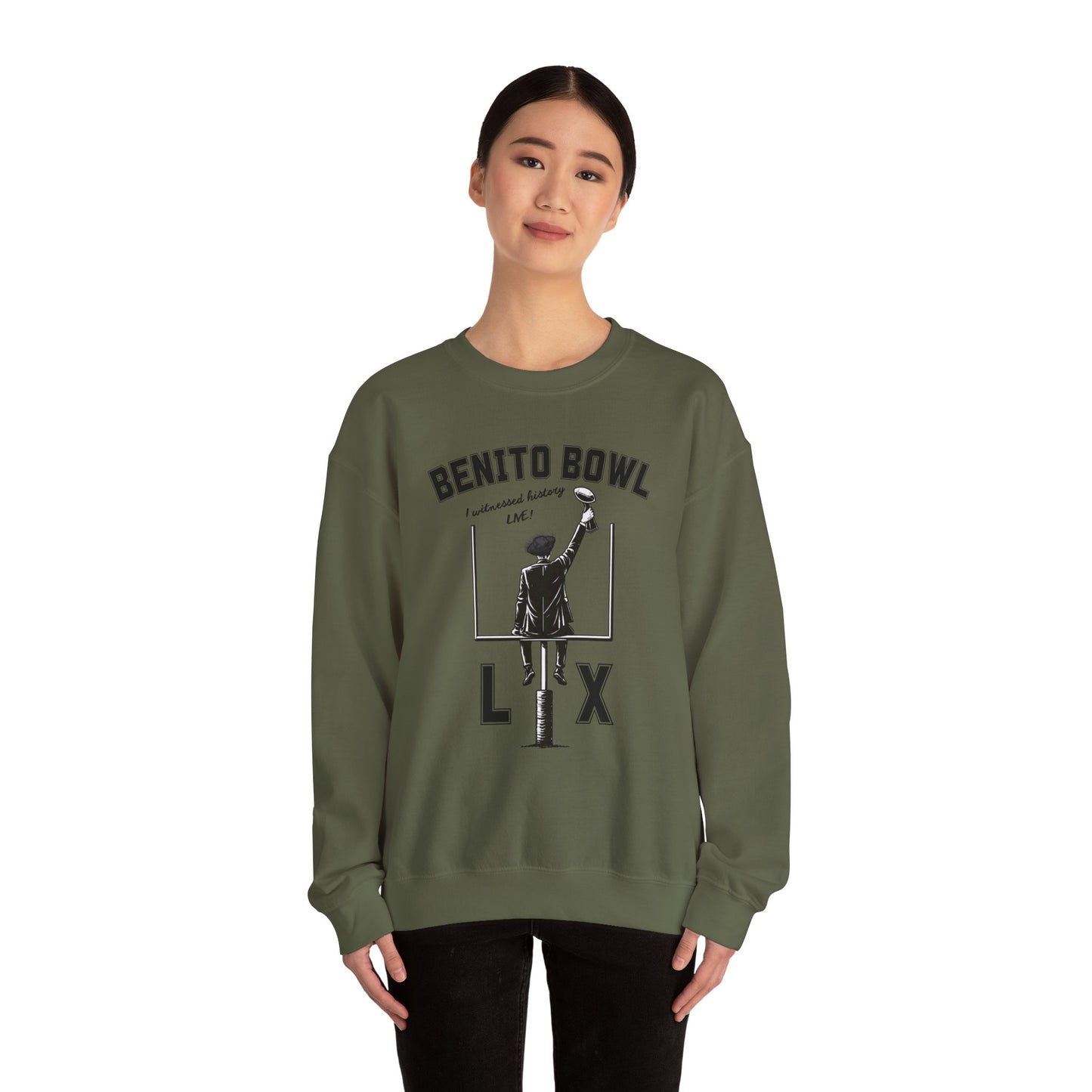 Benito Bowl LX Witnessed History Live Halftime Sweatshirt, Football Fan Gift, Benito Sweatshirt, Puerto Rico Boricua Heritage
