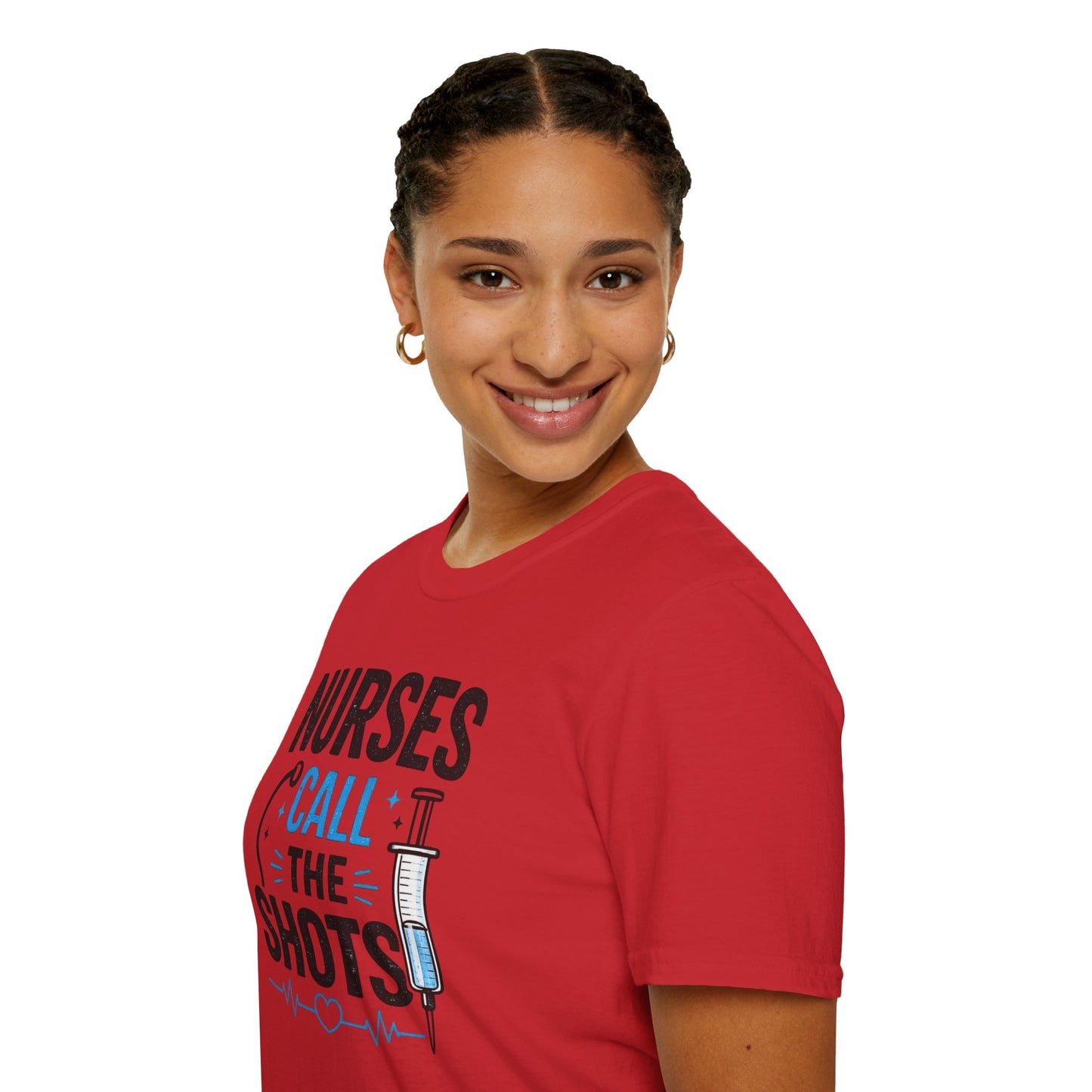 Nurses Call The Shots Shirt Funny Nurse Gift Medical Humor RN CNA Nursing Tee