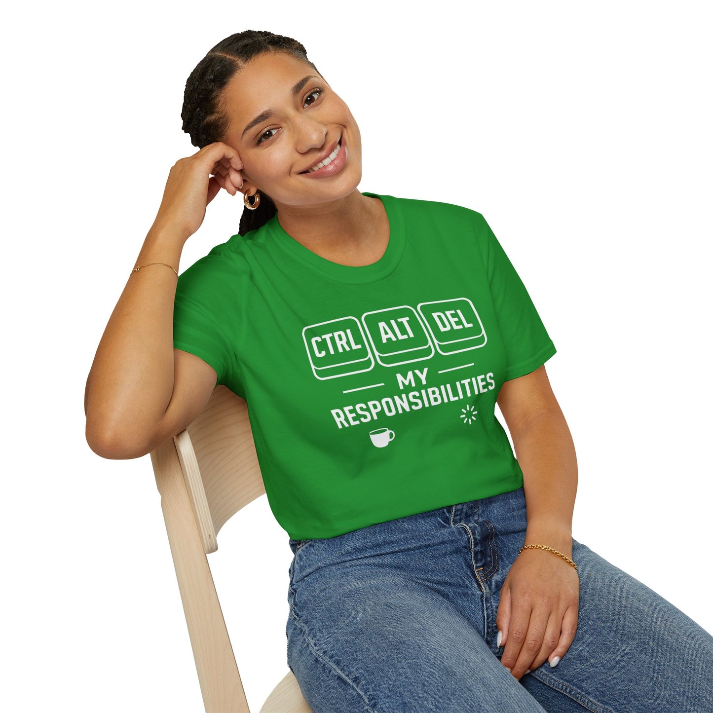 Funny Programmer Shirt, Ctrl Alt Del My Responsibilities Tee, Tech Humor Shirt, Geek Gift, Computer Nerd Unisex Tee