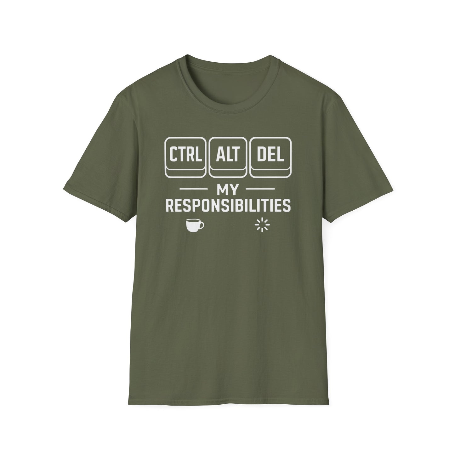 Funny Programmer Shirt, Ctrl Alt Del My Responsibilities Tee, Tech Humor Shirt, Geek Gift, Computer Nerd Unisex Tee