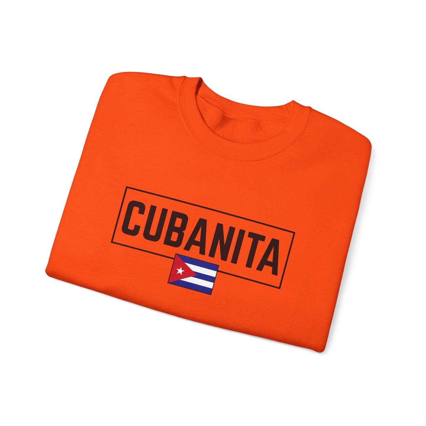 CUBANITA Sweatshirt – Cuban Flag Sweatshirt for Women, Latino Pride Sweatshirt, Cuba Heritage Top, Cuban Culture Graphic Sweatshirt