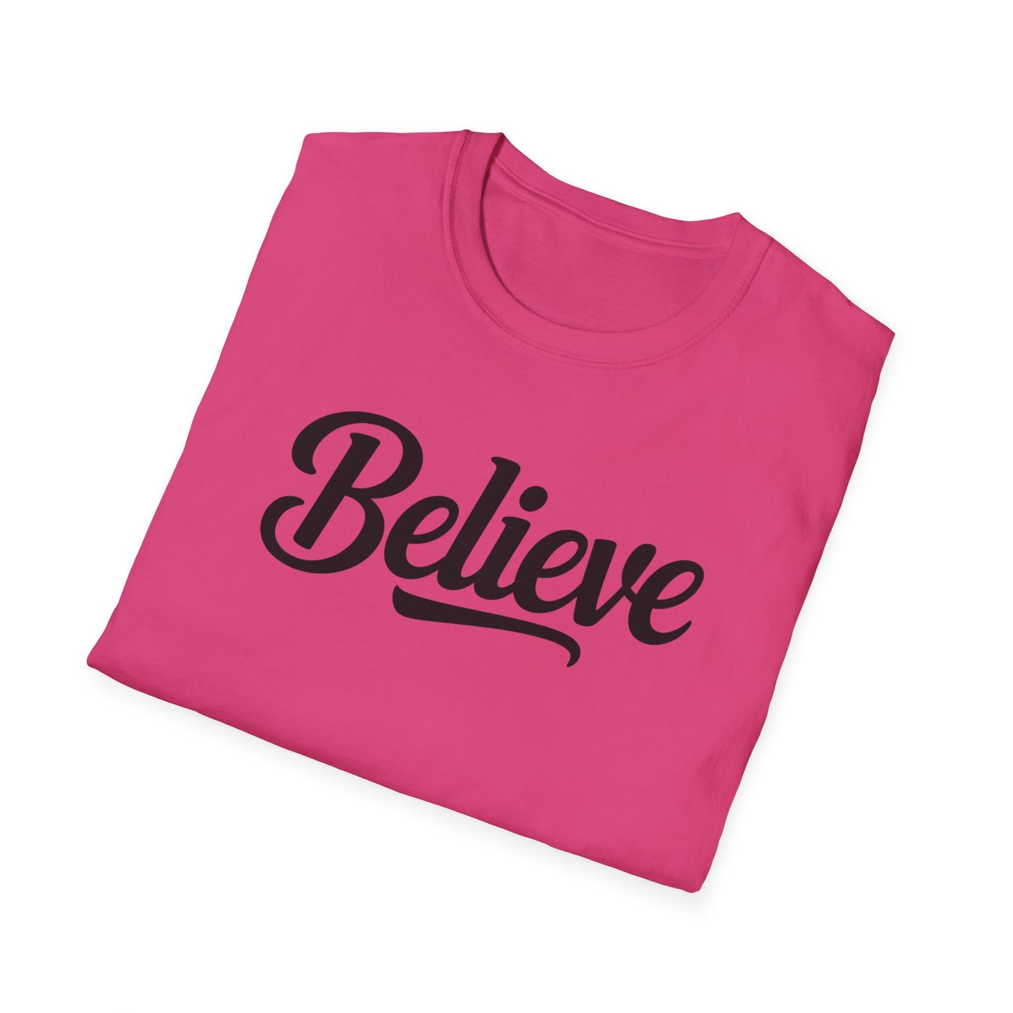 Believe T-Shirt – Inspirational Faith Shirt, Christian Motivational Tee, Positive Encouragement Apparel
