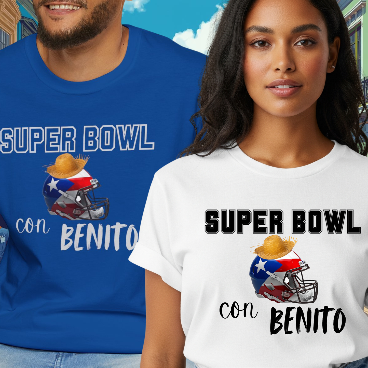 Benito Bowl Halftime Helmet Shirt 2026 T-Shirt, Benito Bowl Shirt, Football Fan Gift, Benito Tee, Puerto Rico Heritage Boriqua Pride Gift