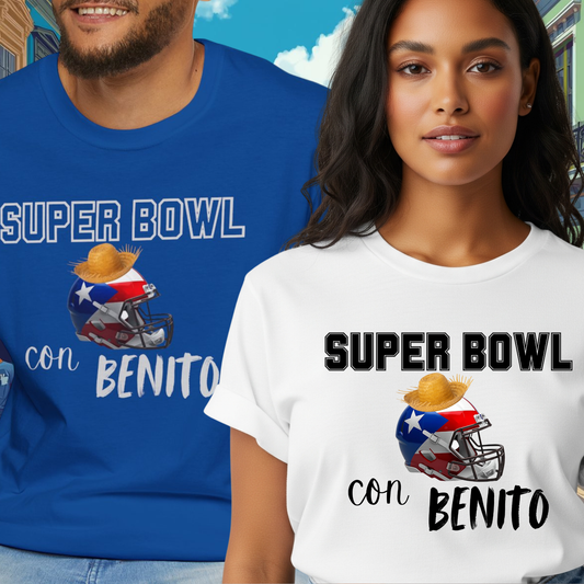 Benito Bowl Halftime Helmet Shirt 2026 T-Shirt, Benito Bowl Shirt, Football Fan Gift, Benito Tee, Puerto Rico Heritage Boriqua Pride Gift