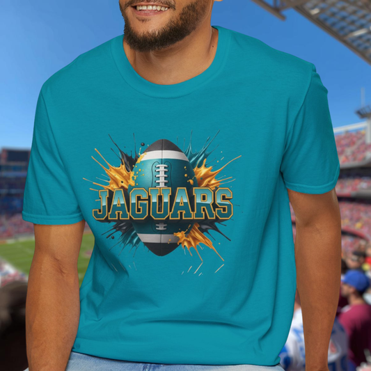 Jacksonville Football Unisex T-Shirt, Jacksonville Team Tee, Football Gift for Jacksonville Fans, Game Day Shirt Sports Fan Football Apparel