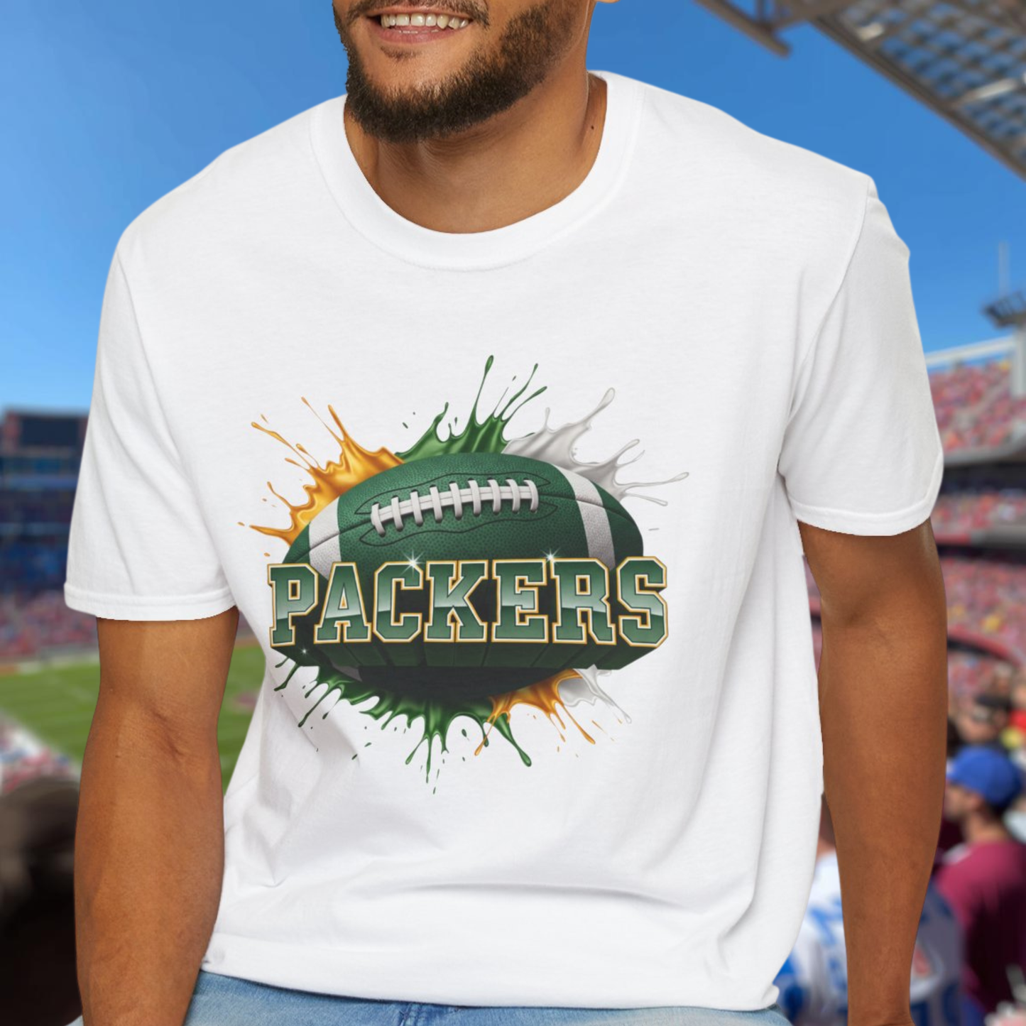 Green Bay Football Unisex T-Shirt, Green Bay Team Tee, Football Gift for Green Bay Fans, Game Day Shirt, Sports Fan Apparel Football Tee