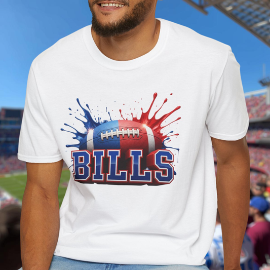 Buffalo Football Unisex T-Shirt, Buffalo Team Tee, Football Gift for Buffalo Fans, Game Day Shirt, Sports Fan Apparel Football Tee