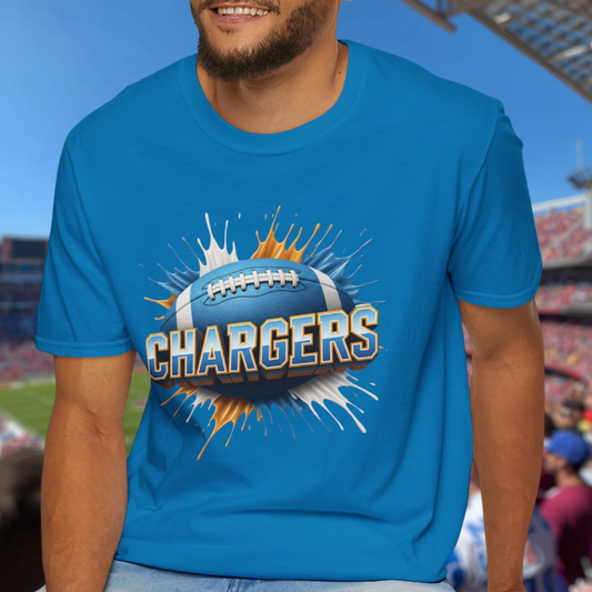 Los Angeles Football Unisex T-Shirt, Los Angeles Team Tee, Football Gift for Los Angeles Fans, Game Day Shirt Sports Fan Football Apparel