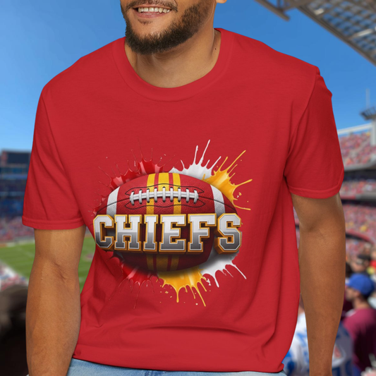 Kansas City Football Unisex T-Shirt, Kansas City Team Tee, Football Gift for Kansas City Fans, Game Day Shirt, Sports Fan Apparel Tee