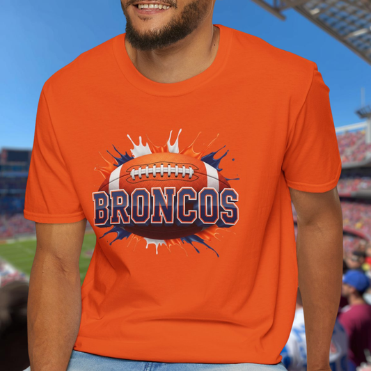 Denver Football Unisex T-Shirt, Denver Team Tee, Football Gift for Denver Fans, Game Day Shirt, Sports Fan Apparel, Football Tee