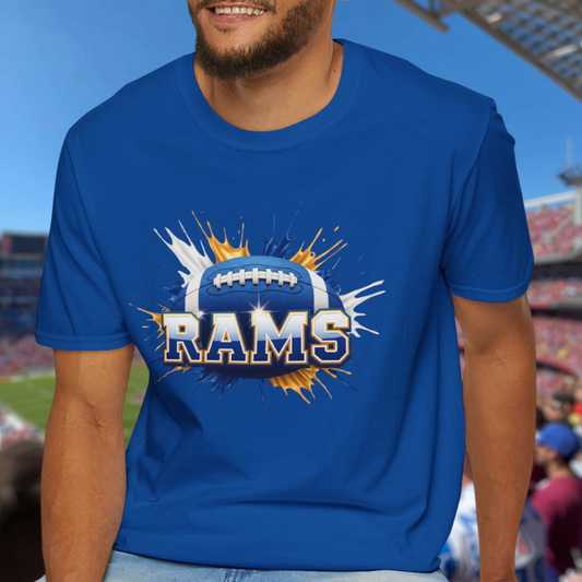 Los Angeles Football Unisex T-Shirt, Los Angeles Team Tee, Football Gift for Los Angeles Fans, Game Day Shirt, Sports Fan Apparel Tee