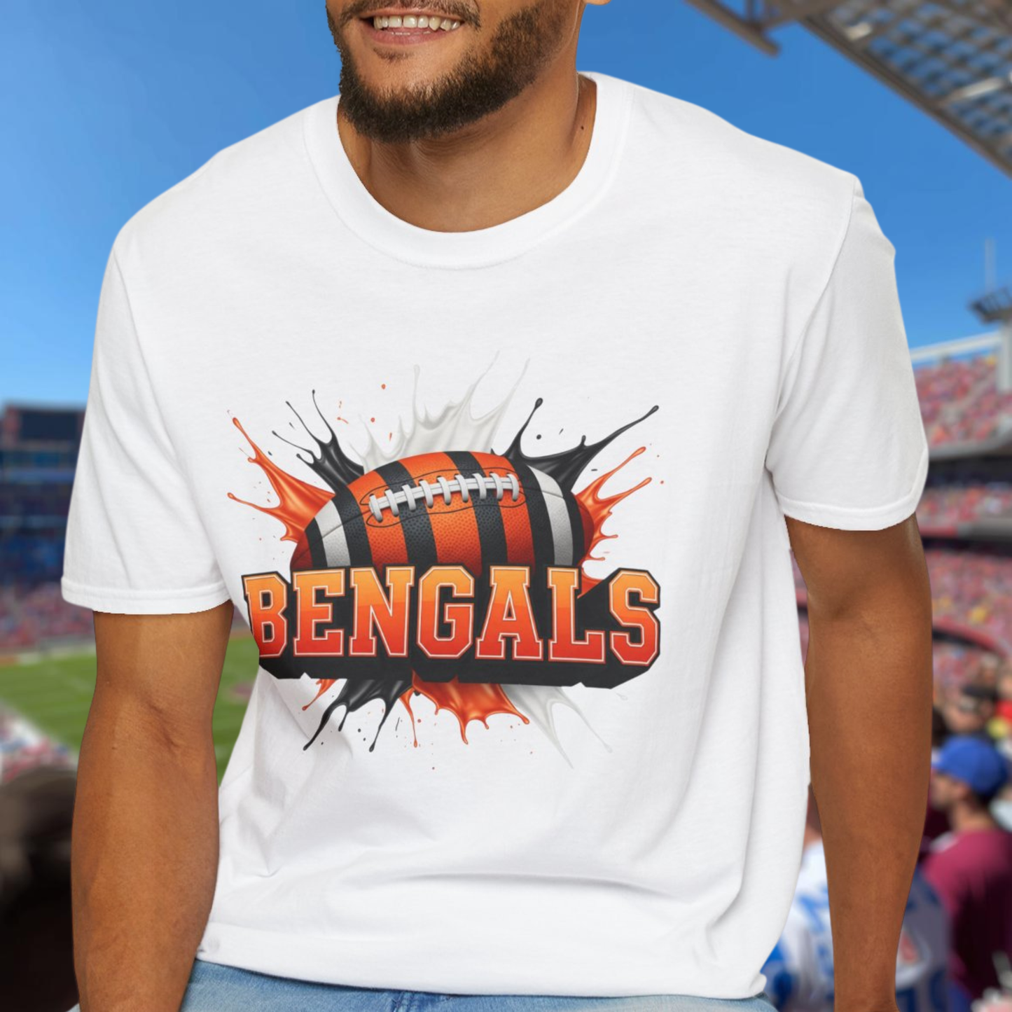 Cincinnati Football Unisex T-Shirt, Cincinnati Team Tee, Football Gift for Cincinnati Fans, Game Day Shirt, Sports Fan Football Apparel