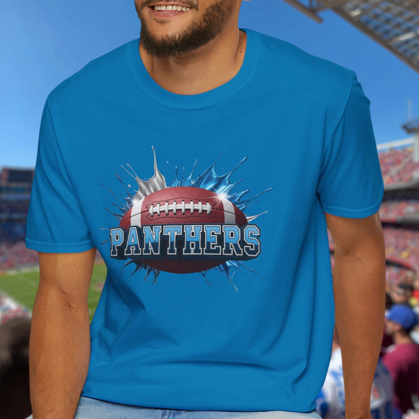 Carolina Football Unisex T-Shirt, Carolina Team Tee, Football Gift for Carolina Fans, Game Day Shirt, Sports Fan Football Apparel