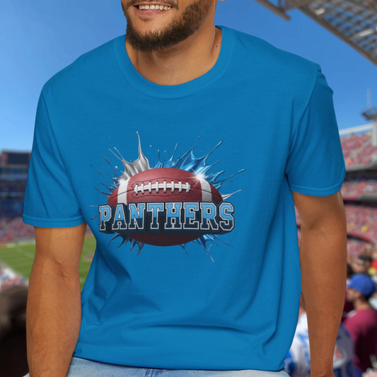 Carolina Football Unisex T-Shirt, Carolina Team Tee, Football Gift for Carolina Fans, Game Day Shirt, Sports Fan Football Apparel